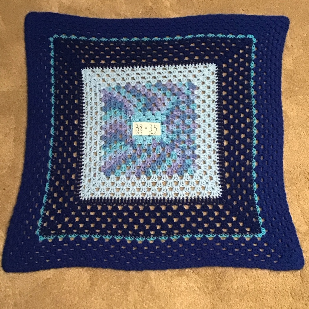 Handmade Multicolor Crochet Throw Blanket